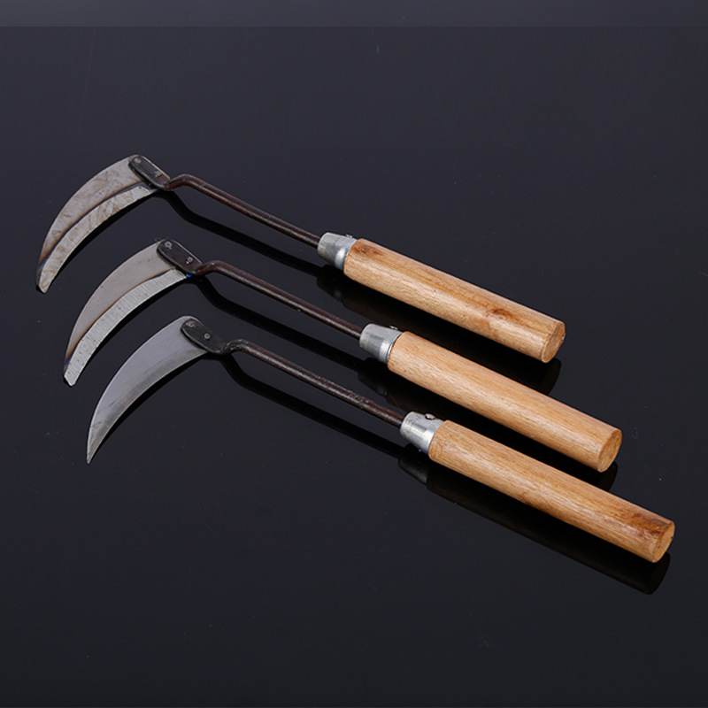 韭菜镰刀农用菜镰刀头割草刀锋利钓鱼镰刀头锄草刀家用割蔬菜割刀 木