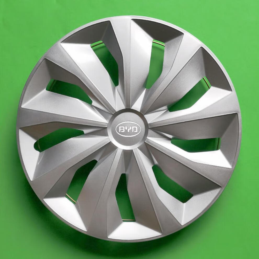 适用于比亚迪轮毂盖f0f3f3rfog3f6l3龙骨盖车轮盖罩钢圈盖旋风款银黑