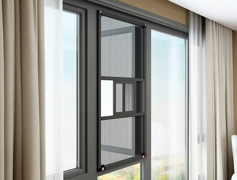 金刚纱窗纱网纱网纱窗纱门不锈钢纱窗防蚊推拉式铝合金门窗定制 定金
