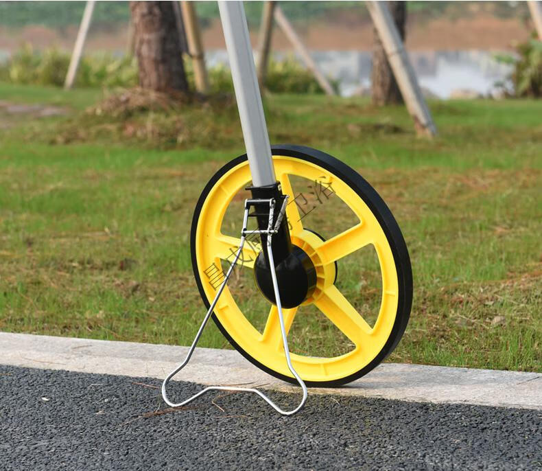 式 轮式测距仪电子数显滚轮式米数测距轮滚尺测量仪器手推式推尺工具