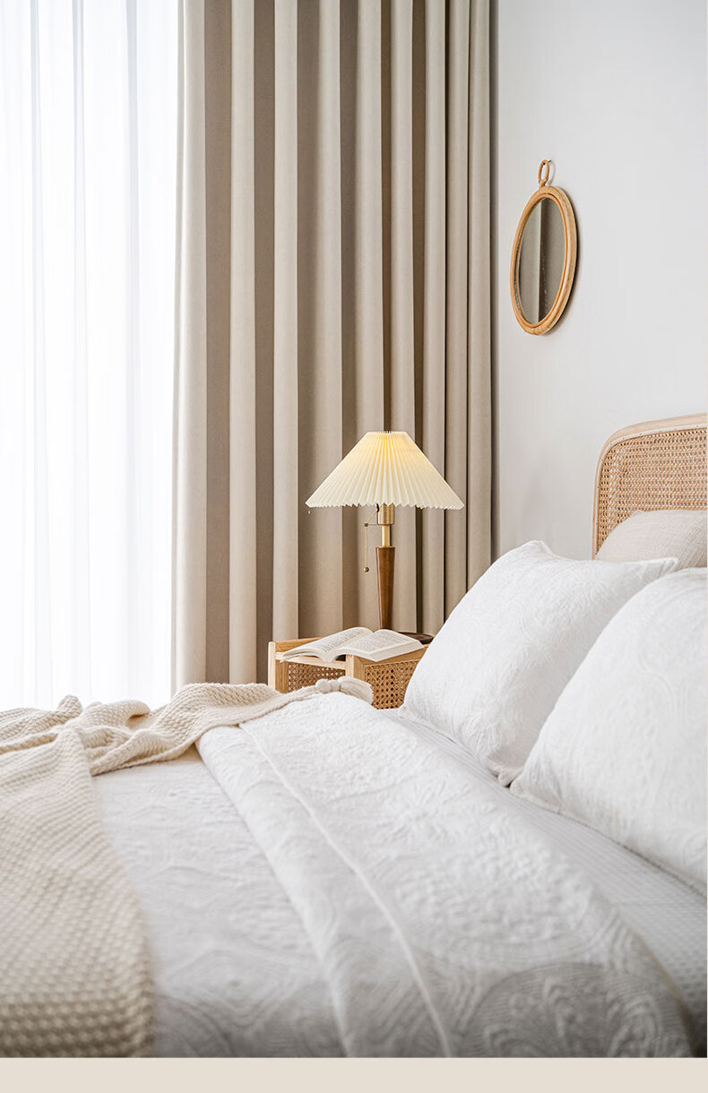 小米生态米家通用奶油色窗帘2022年新款日式ins风卧室客厅阳台飘窗