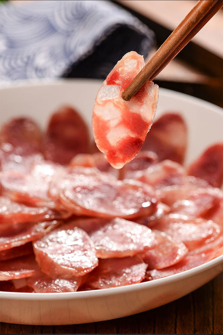滨海香肠江苏苏北盐城土特产滨海香肠即食凯兴五香广式三七腊肠250g
