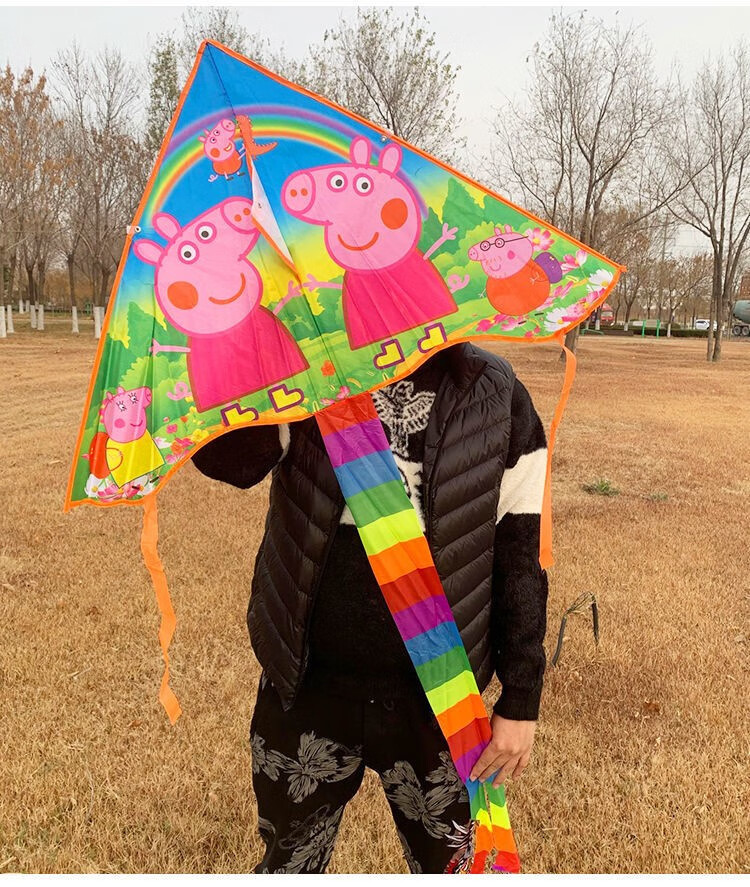 迪士尼小猪佩奇风筝儿童专用 小猪佩奇风筝儿童专用卡通风筝大型带线