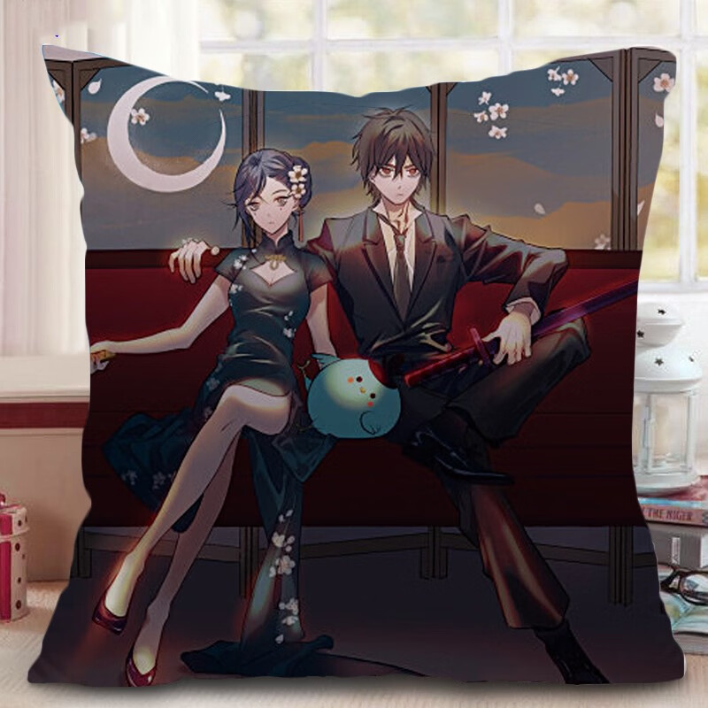 刺客伍六七周边玩偶五567令牌公仔梅花十三同款抱枕靠垫午睡尾熊社送