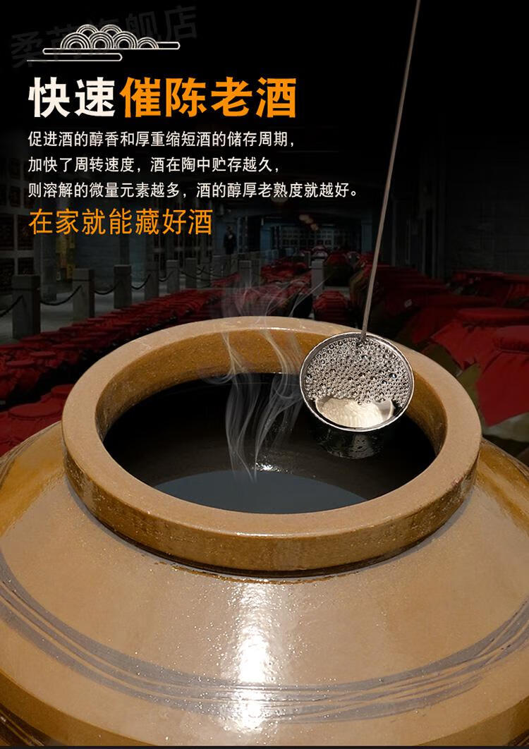 酒缸土陶四川陶瓷酒坛密封盖酒罐家用土陶酒坛子50100300斤储窖藏大