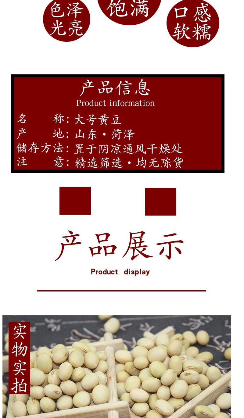 老品种笨黄豆5斤690芽豆新椭圆形肾形大粒黄豆大豆发豆芽 发芽用小粒