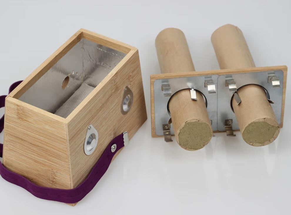 竹制大孔艾灸盒342雷火灸加粗艾条用家用随身灸器具单双孔3cm竹制单孔