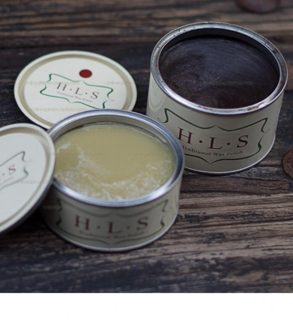 哈里斯蜂蜡hls实木家具保养固态木蜡油免加热400克黄色400g