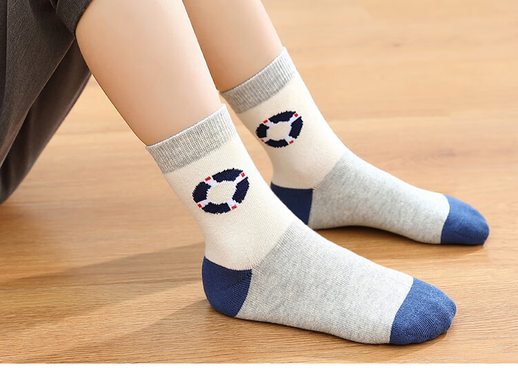 016岁儿童穿的精梳棉袜子儿童袜子纯棉男童春秋款12宝宝10岁15秋冬季