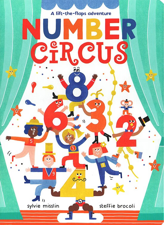 《英文原版 barefoot books number circus 数字马戏团 超大开本精装
