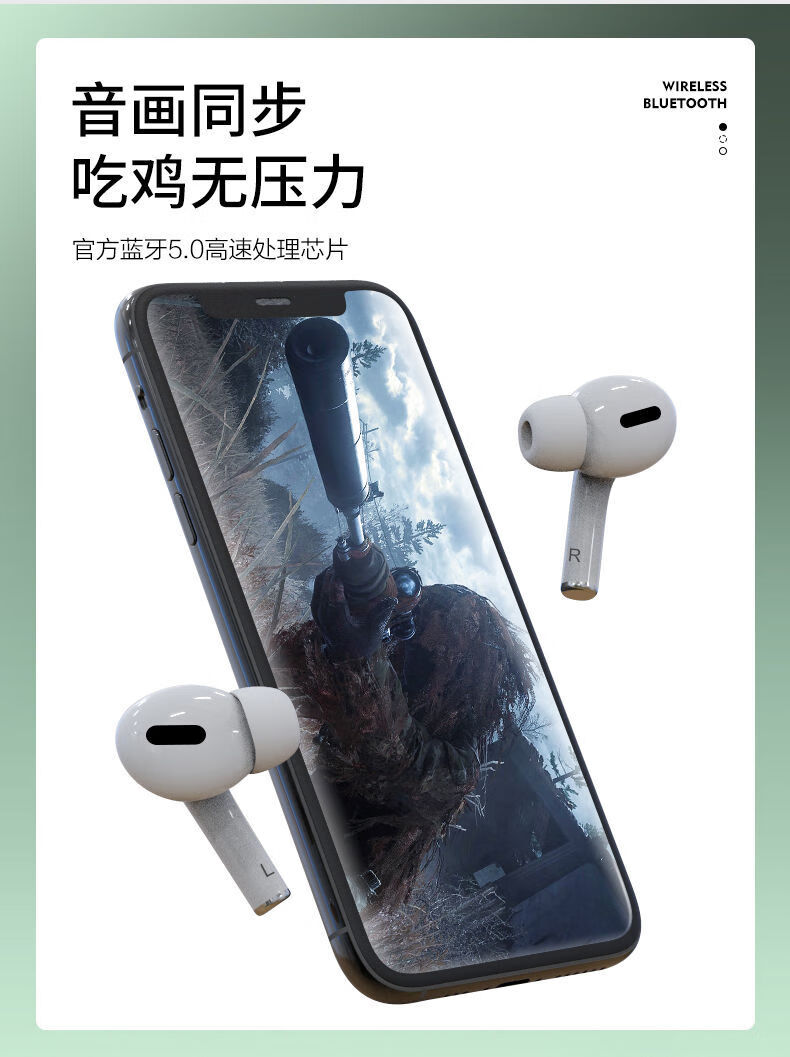 适用于蓝牙耳机苹果airpodspro适用华强北洛达3代无线2021新款套琛艺
