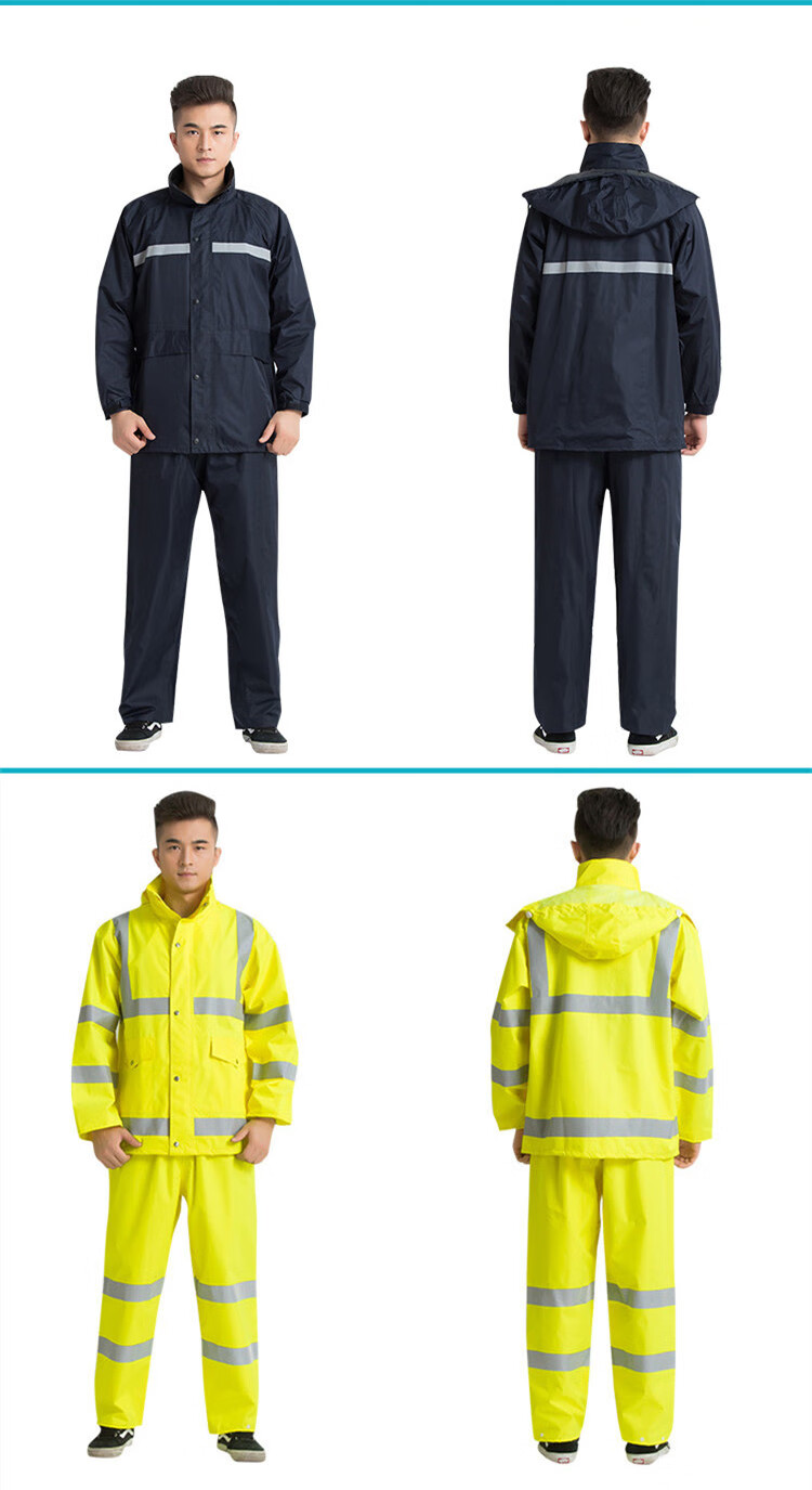 加厚雨衣雨裤套装分体防水长款男女连体雨披成人户外徒步执勤劳保雨衣