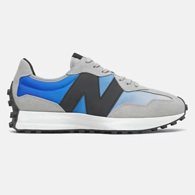 新百伦newbalance327系列复古拼接轻量透气缓震男士休闲跑步鞋黑色