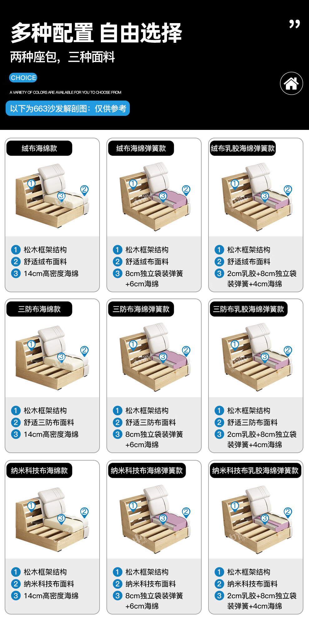 现货闪发中派沙发现代可拆洗布艺沙发实木框架客厅沙发组合智能无线