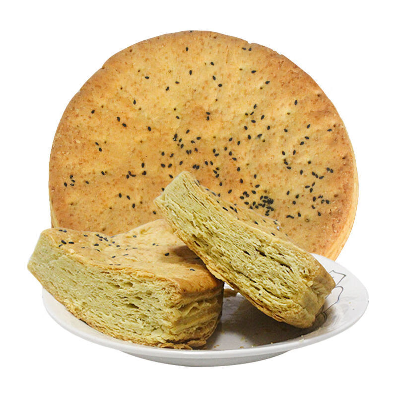 凤翔老锅盔陕西特产宝鸡岐山凤翔发芝麻油酥锅盔八大怪陕西锅盔馍420g