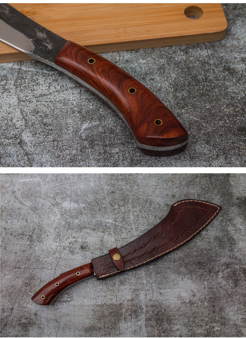 刃物作一体锻打柴刀户外野营刀开路刀帕兰刀伐木柴刀合法非管制 米