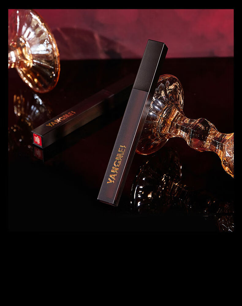 热巴同款黑缎镜面小黑管水光唇釉学生党丝绒口红不易掉色显白q501熟透