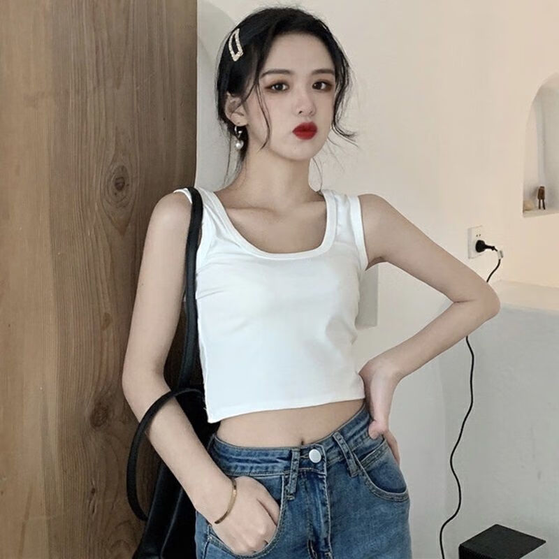 背心内搭打底美背吊带女夏外穿潮ins超火网红辣妹运动上衣短款背心