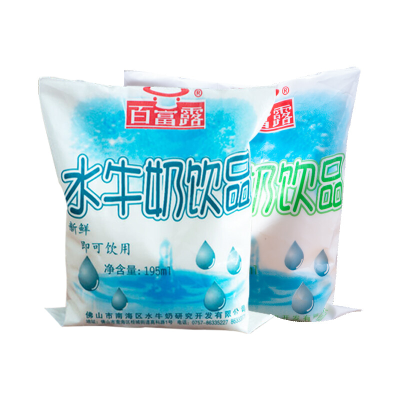 百富露牛奶 195ml饮品特色甜品袋装港式顺德双皮奶姜撞奶早餐 50袋