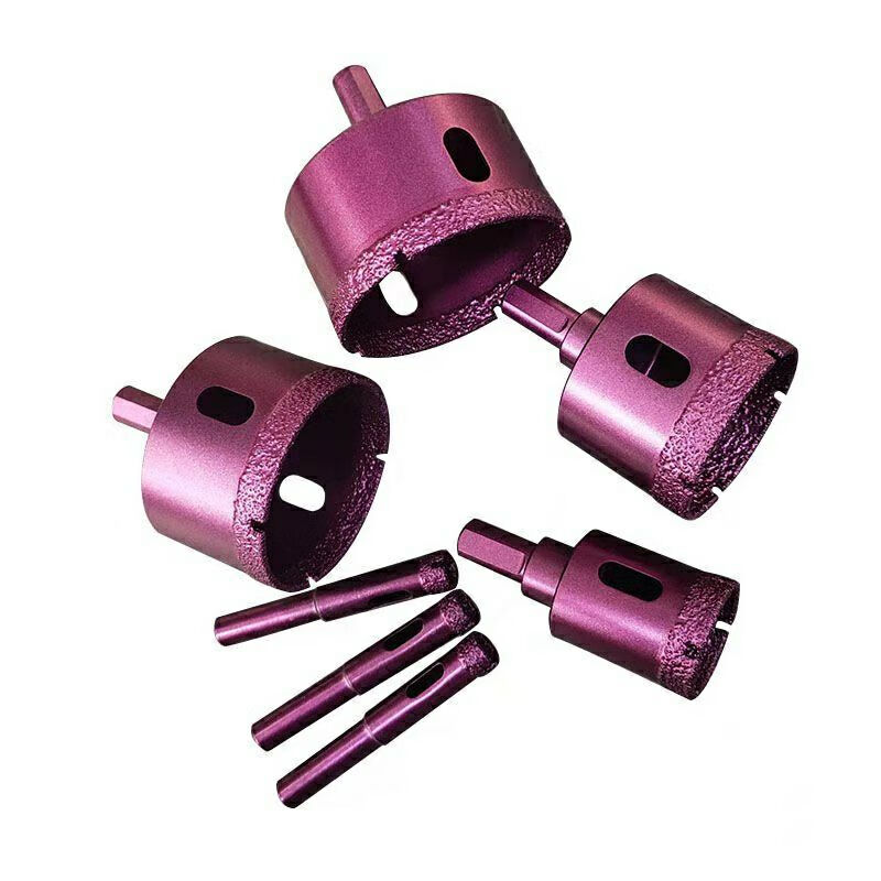 开孔器钎焊干钻钻头全瓷玻化瓷砖打孔干打孔钻头金刚砂钎焊全瓷砖开孔