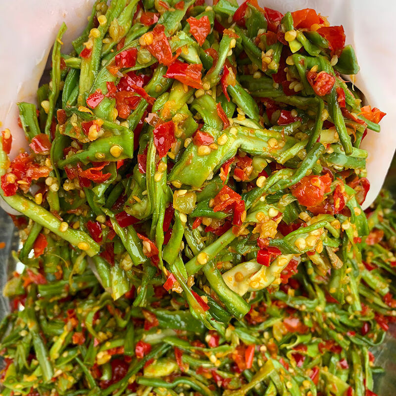新鲜香辣贡菜脆椒响菜下饭菜辣椒酱咸香菜正宗开胃拌面即食速食香脆
