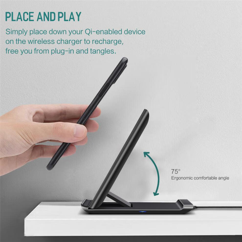 于三星galaxy z fold2无线充电器f9000快充折叠w21 w20 s8 s7 20w白色