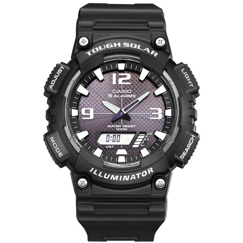 casio卡西欧 海外代购男表 学生手表运动时尚防水电子石英表aeq-110w