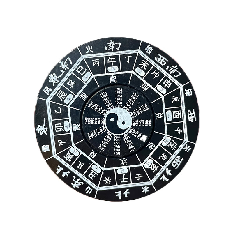 塑料太极八卦减压螺旋玩具风水64卦男孩先天后天易经奇门十二生肖罗盘
