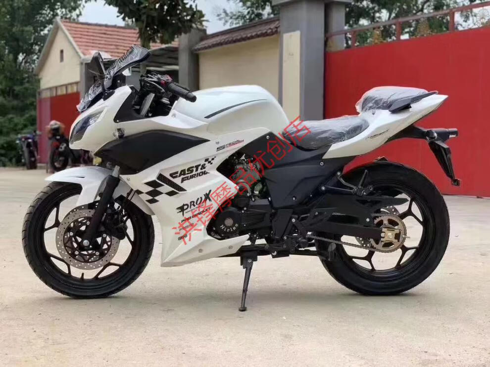 定制定制国四电喷小忍者双杠水冷400地平线跑车趴赛重型机车摩托车可