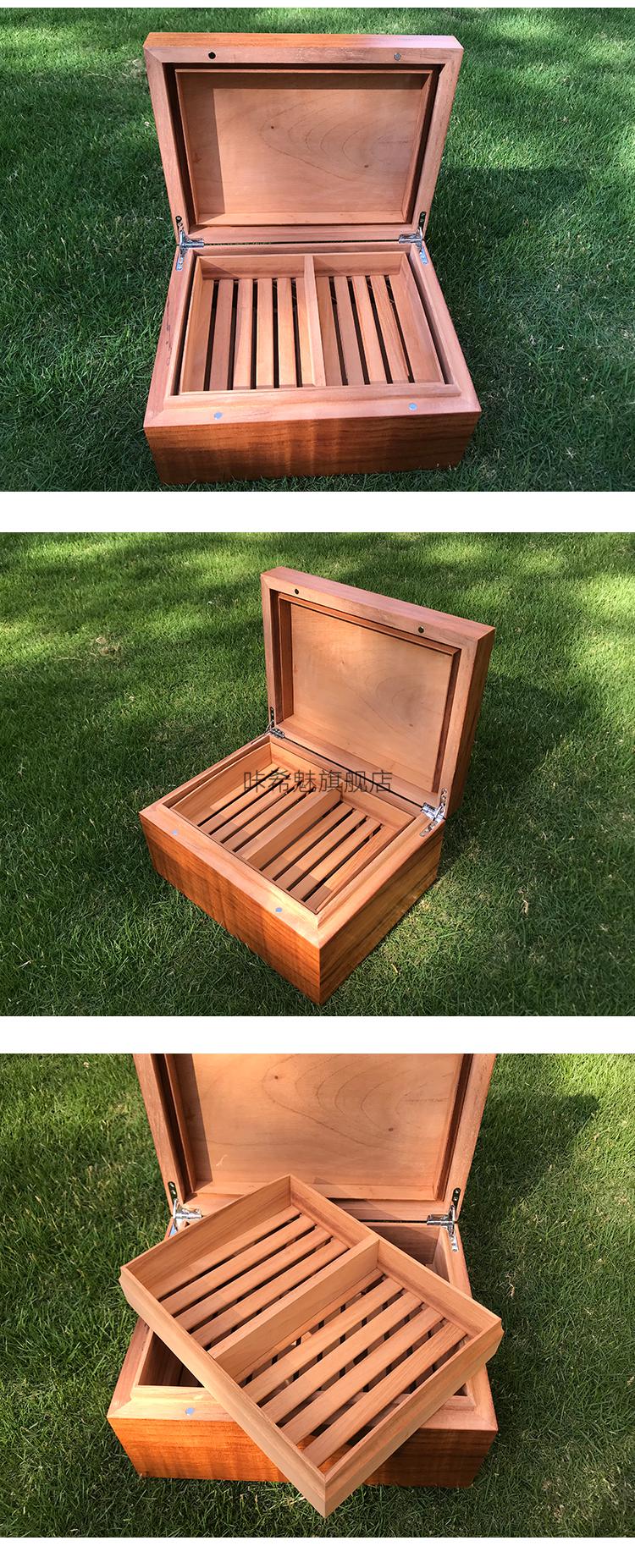 实木西班牙雪松木盒西班牙雪松木雪茄盒雪茄保湿盒实木盒可放100支