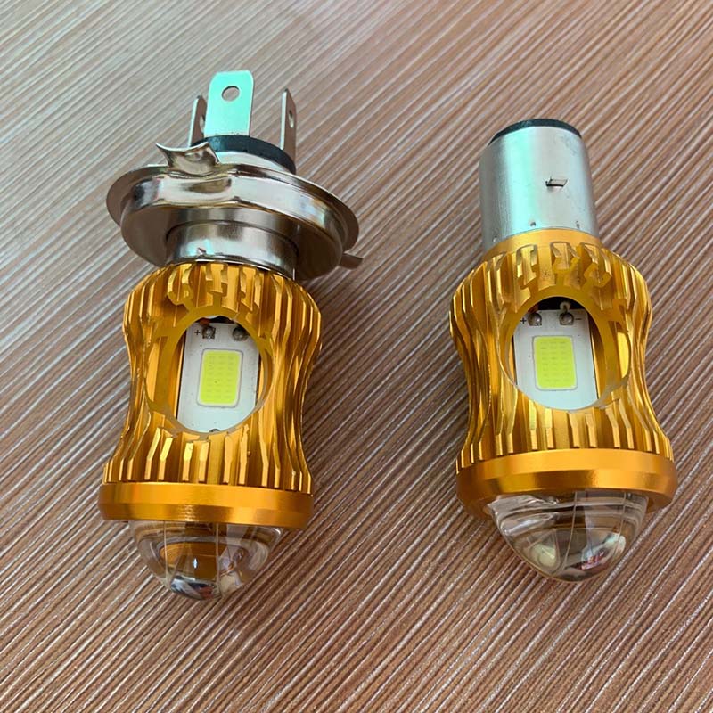 摩托车大灯12vled灯泡内置远近光光100w电动车led强光射灯 100w大灯2
