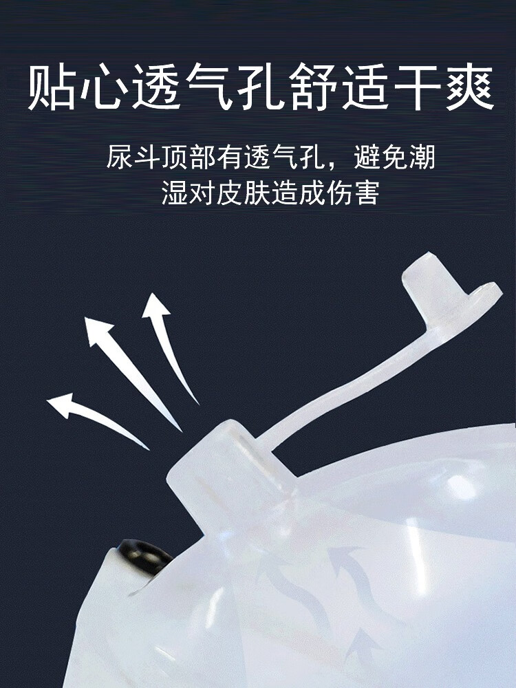 医用硅胶接尿器男士用老人失禁尿裤防漏站立行走小便带导尿管m码适合
