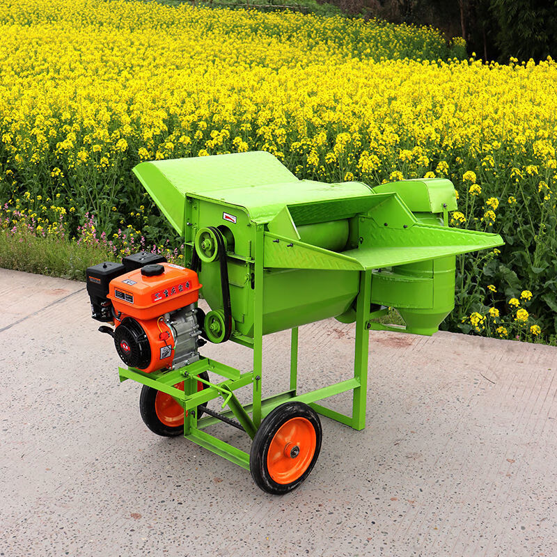 新50型打油菜籽小麦脱粒机农用黄豆高粱芝麻水稻多功能全喂打麦机 50