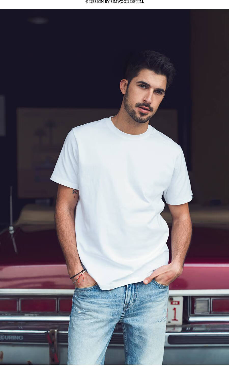 南极人男装春夏季纯棉短袖情侣圆领t恤男男式潮流体恤衫男士春秋装