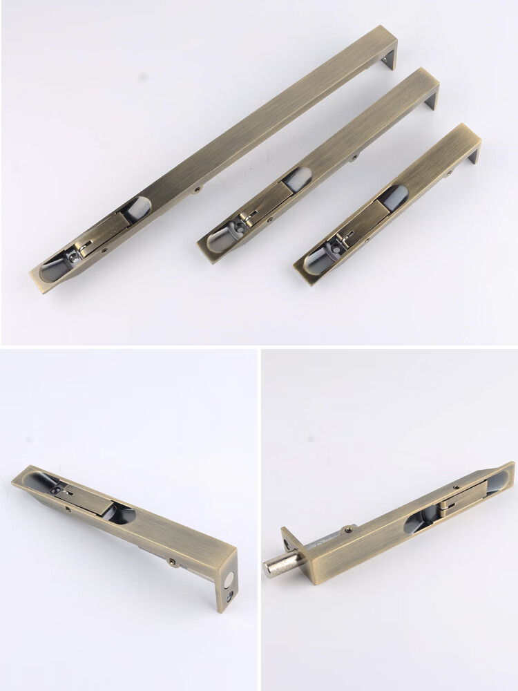 适用yibaili黑色暗插销金色大门暗插销子母门暗插销双开门天地暗插销