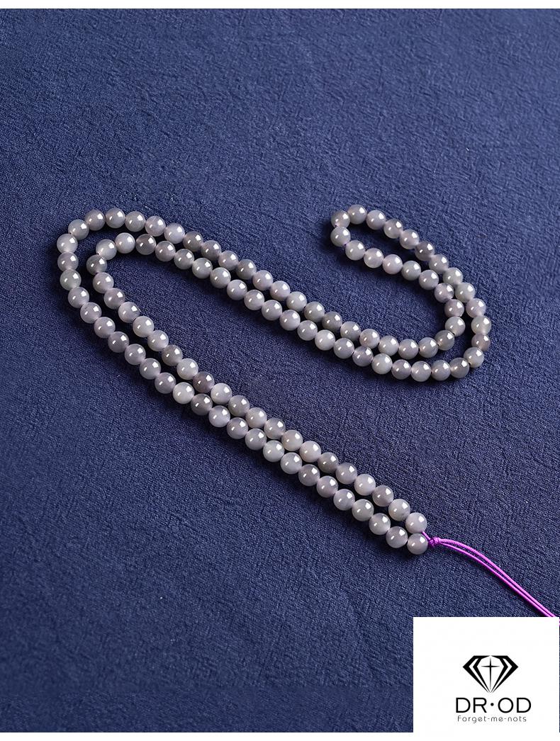 drod天然新疆和田玉吊坠项链挂绳圆珠项链玉坠挂绳玉石珠绳饰品男女款