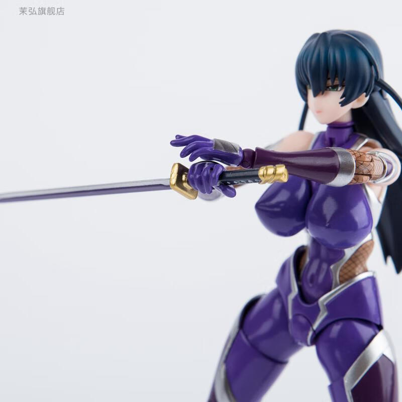 头雕改良版xinhao 对魔忍阿莎姬手办井河阿沙姬可动手办 国产【图片