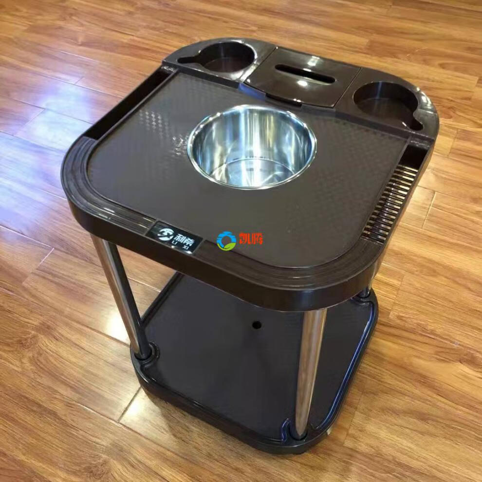 麻将茶水架棋牌室麻将机馆茶几茶水台桌角水杯边几形茶几烟灰缸 s005