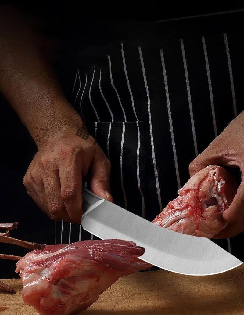 顾致 剔骨分割刀德国进口剔骨特快锋利厨师专用刀具屠宰杀牛羊刀剔肉