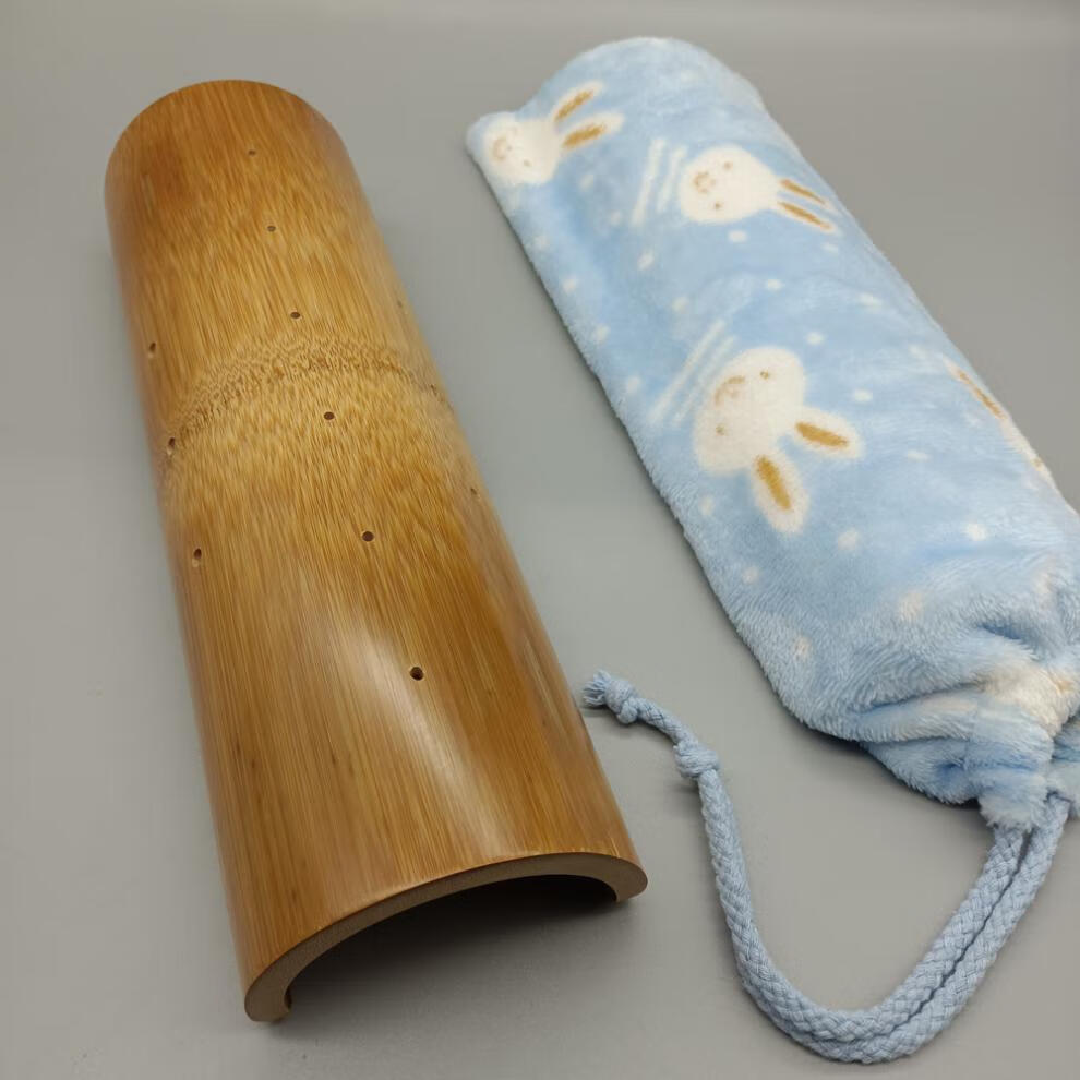 半圆竹枕颈椎枕颈椎枕 护颈竹子半圆枕头成人竹筒枕头空心竹枕实木