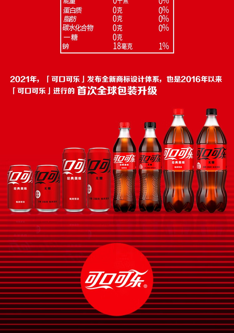 无糖可乐无糖可口可乐cocacola零度500ml12瓶整箱可口可乐