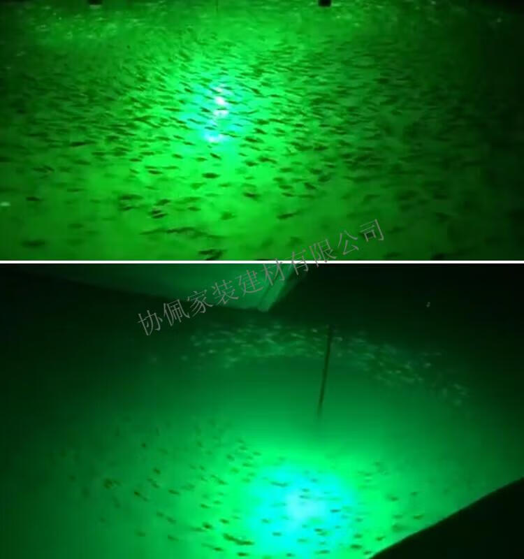 大功率水下诱鱼灯夜钓鱿鱼灯筏钓灯集鱼引鱼聚鱼灯12v下水捕鱼灯 500w