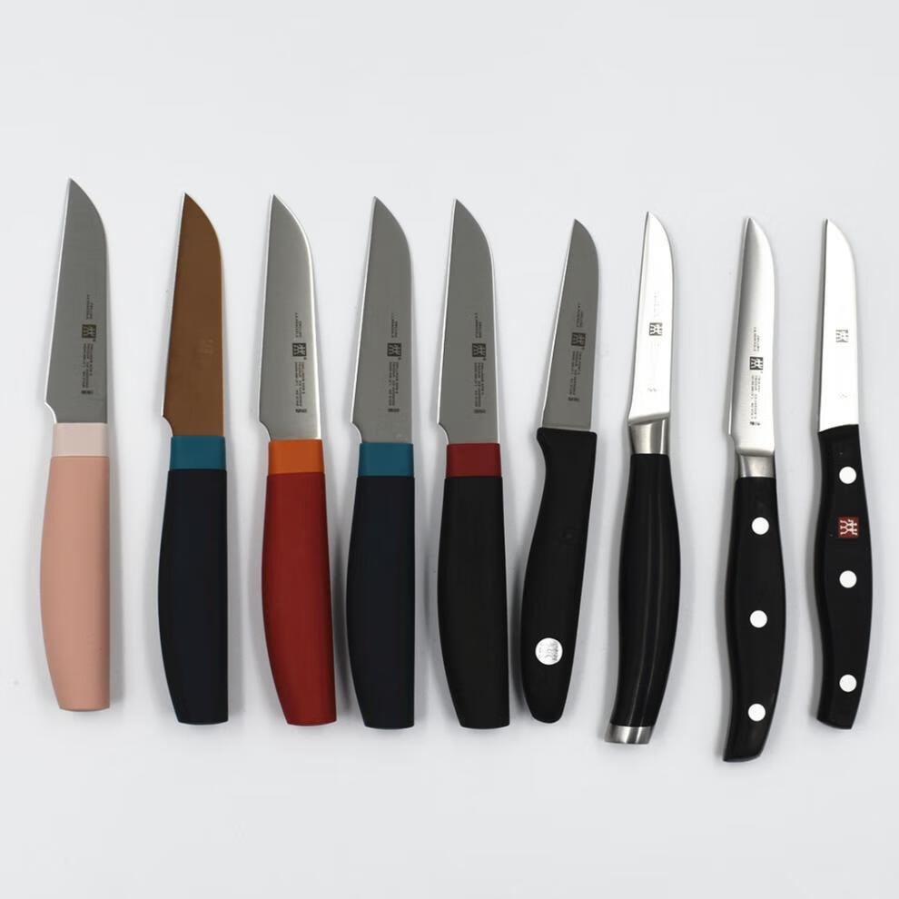 德国双立人水果刀 果蔬刀 削皮刀 蔬菜刀 小刀 now青柠色金色刀面 60