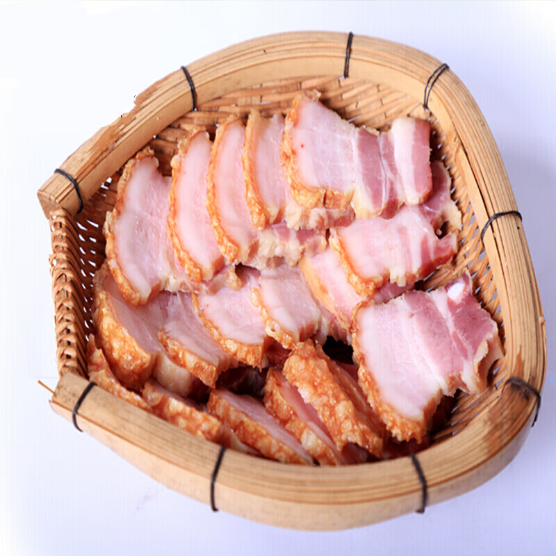 【京选优品】云南特产泡皮肉油炸肉500克腊肉真空脆皮肉五花肉烟熏肉