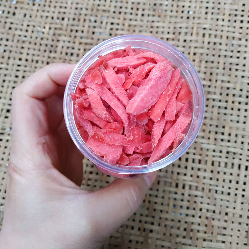 橙伯乐湖南传统特产咸甜生红姜片红姜丝红姜坨生吃盐干姜泡茶250克 红