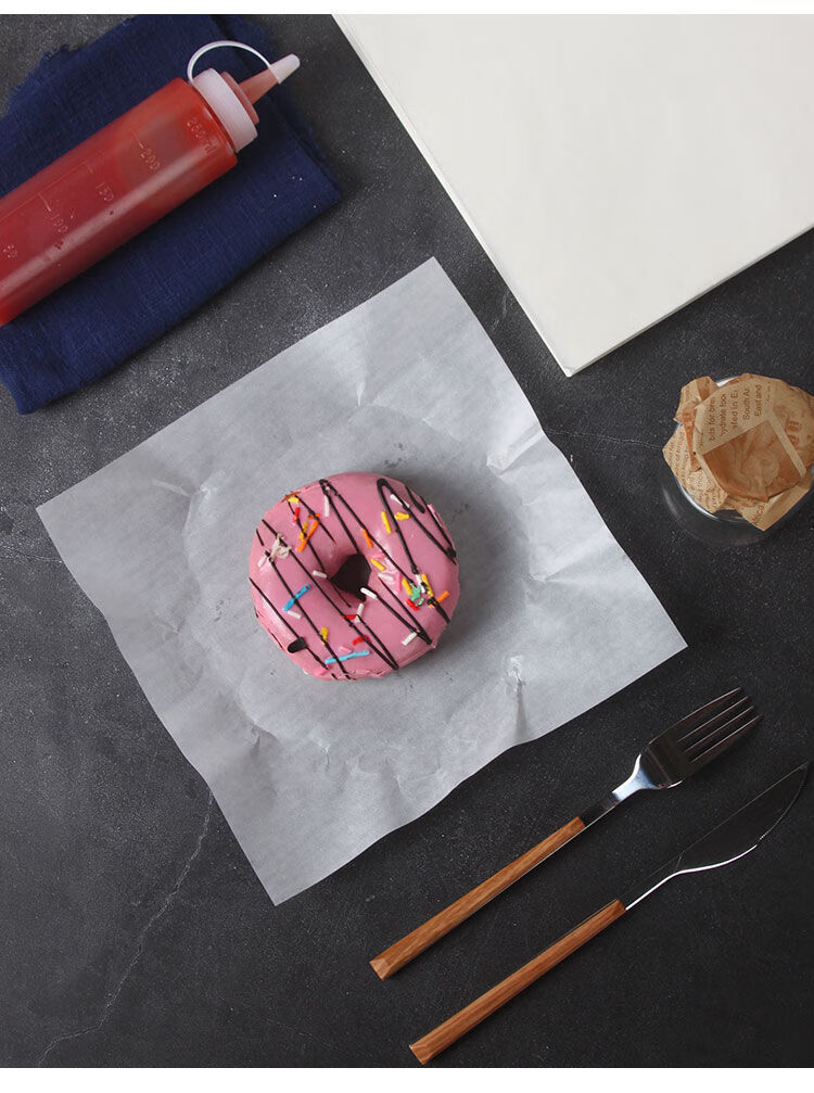 油炸垫纸吸油纸食物专用点心纸烘焙托盘纸油纸英文报纸隔油纸25cm食物