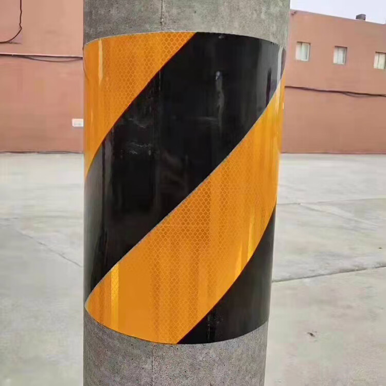 克非太高速公路波形护栏端头反光膜 弯头反光膜 桥梁护栏板端头防撞