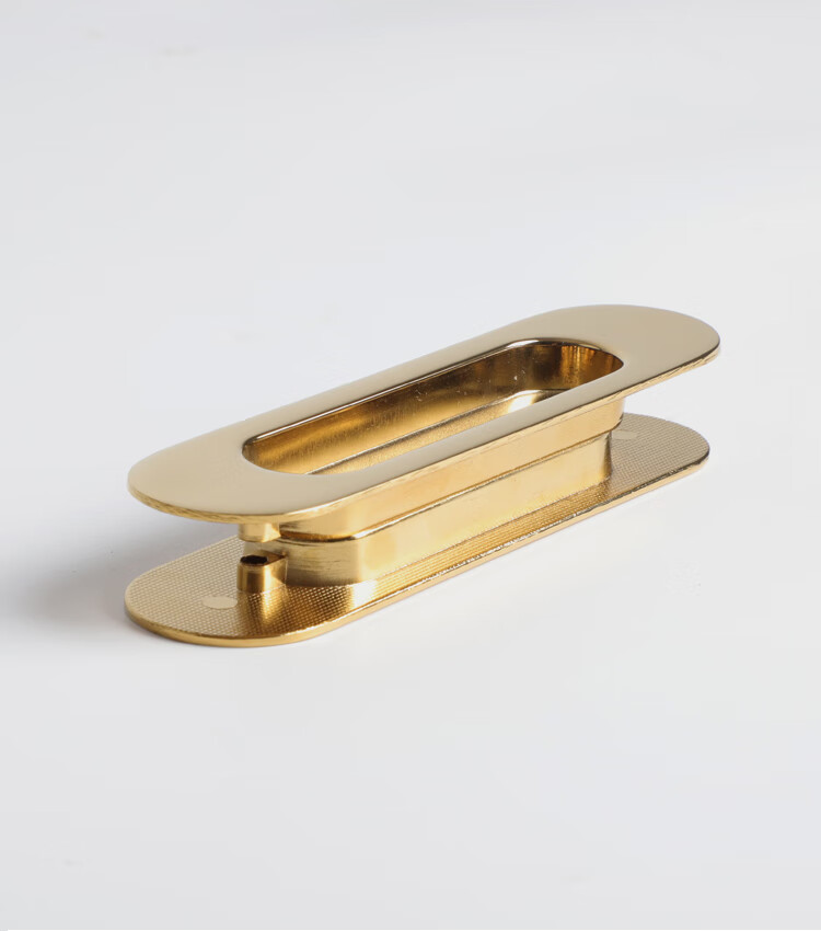 嵌入式移门拉手推拉门扣手暗装暗藏式木门滑门隐形房门对装哑黑色1副