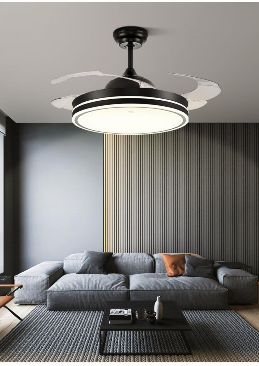 tcl照明吊扇灯风扇灯吊扇灯餐厅卧室吊顶家用一体静音现代新款中式36