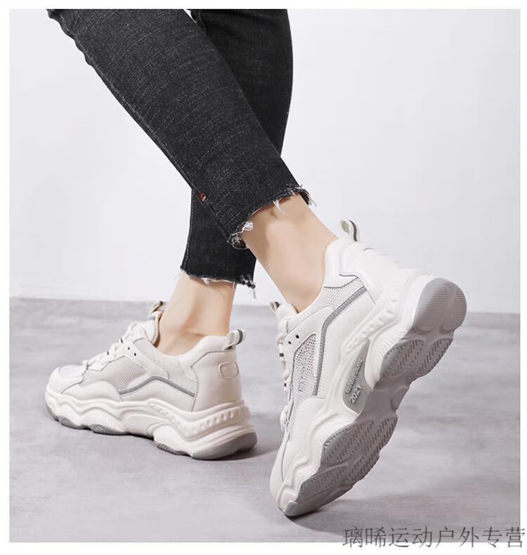 kft脚王老爹鞋kft脚王女鞋2022夏款厚底老爹鞋女夏季透气鞋子女薄款网